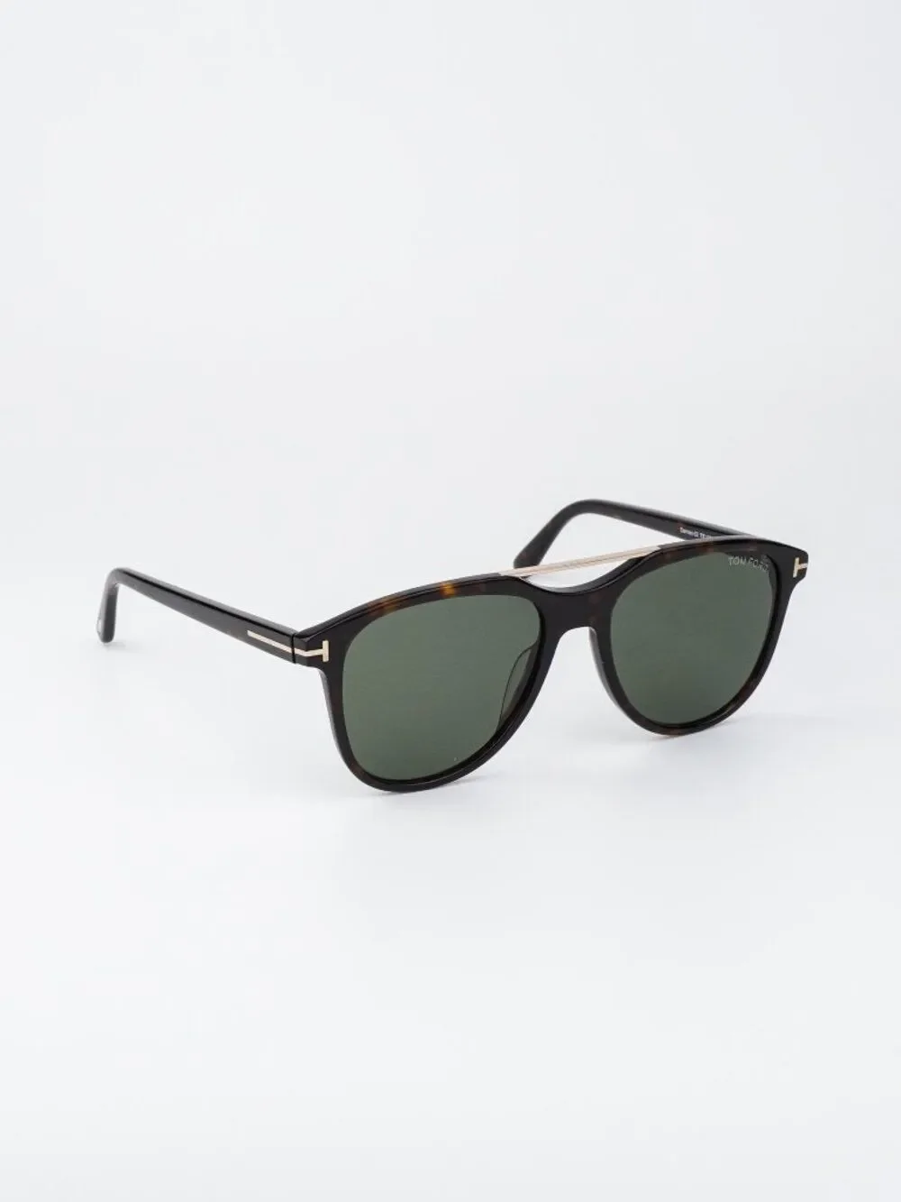 Tom Ford DAMIAN-02 Men Sunglasses Havana Green Pilot FT1098 52N NEW AUTHENTIC